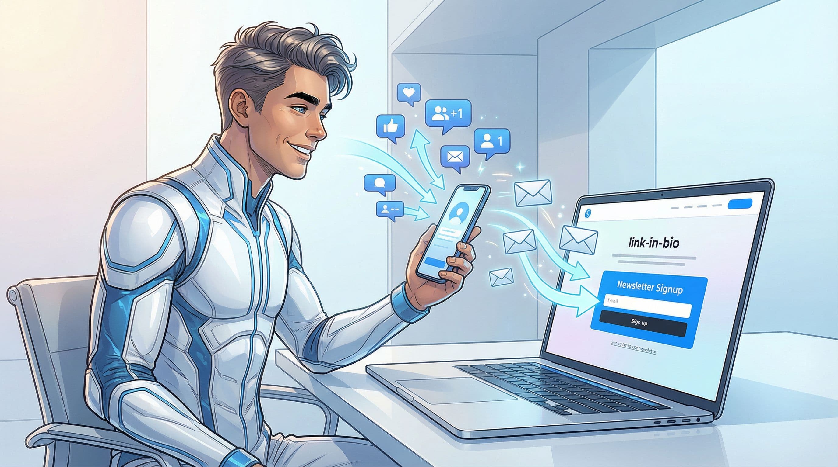 Newsletter Growth on Autopilot: Using Liinks to Turn Social Traffic into Email Subscribers