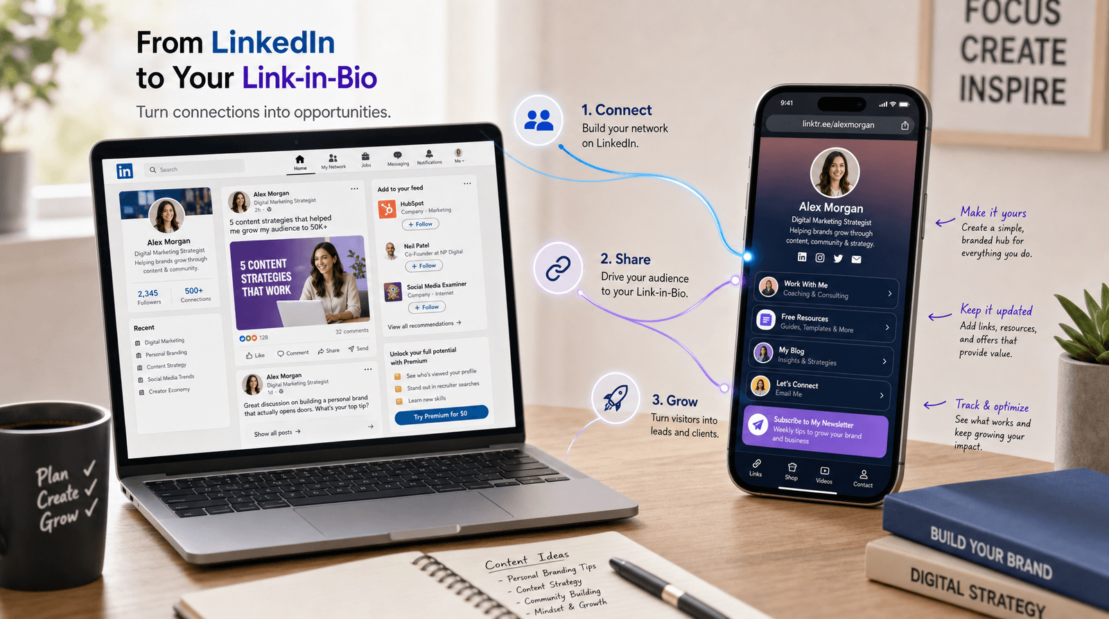 How to Use LinkedIn to Drive Professional Traffic to Your Link-in-Bio